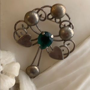 Art Nouveau Flower Pin